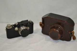 Leica Drp Ernst Leitz Wetzlar 35mm Camera W Leather Case No 114241
