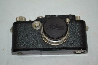 Leica DRP Ernst Leitz Wetzlar 35mm Camera w Leather Case No 114241 5