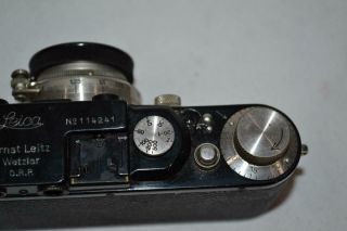 Leica DRP Ernst Leitz Wetzlar 35mm Camera w Leather Case No 114241 7