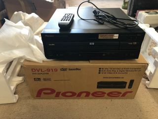 Pioneer Dvl 919 Laserdisc Dvd Player Complete In