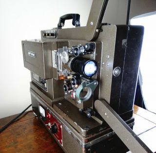 Eiki Elf - Lite Ex - 1500 16mm Film Projector With Power Unit Prominar 16 Lens Case