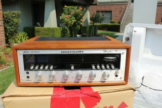 Marantz 2250b Stereo 1974 Receiver Amplifier With Wood Case Owner