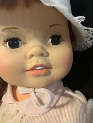 Ideal Baby Crissy Red Grow Hair Life Size 9 Month 24” Baby Doll Vintage 70s Toy