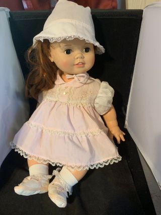 Ideal Baby Crissy Red Grow Hair Life Size 9 month 24” Baby Doll Vintage 70s Toy 2