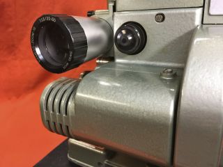 SIEMENS 2000 16mm PROJECTOR WITH A SIEMENS ZOOM LENS FRPM 35 TO 65MM LENS 8