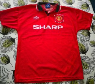 Manchester United Home Shirt 1994/1995 Vintage Football Retro Rare