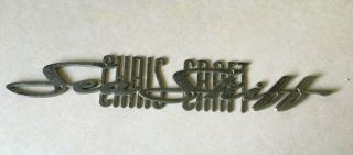 Vintage Chris Craft Name Plate Logo Sea Skiff
