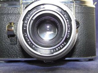 Vintage Kodak Retina Reflex III 35mm Camera Retina - Xenar 2.  8/50mm Lens & Case 3
