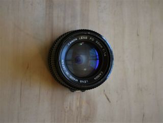 Vintage Canon Fd 50mm 1:1.  4 Lens For Canon Slr Camera Serial 742430