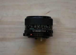 Vintage Canon FD 50mm 1:1.  4 Lens for Canon SLR Camera Serial 742430 3