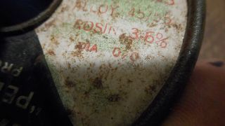L4558 - Vintage Nassau Rosin Core Solder 45/55 - 1 lb 14 oz 5