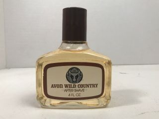 Vintage Avon Wild Country Aftershave 4 Oz.  Full Bottle