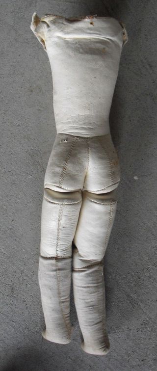 Vintage 1920s German Kid Leather Cloth Lowers Doll Body 14 1/2 " Tall