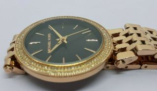 VINTAGE Women ' s MICHAEL KORS MK - 3402 Rose Gold Tone Quartz Wrist Watch 4