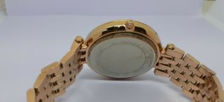 VINTAGE Women ' s MICHAEL KORS MK - 3402 Rose Gold Tone Quartz Wrist Watch 7