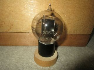 (1) Strong Test Western Electric 205d Engraved Base Triode Audio Tube