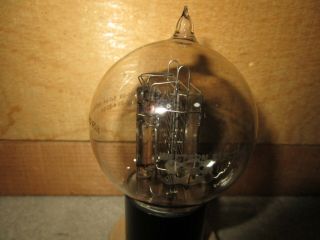 (1) Strong Test Western Electric 205D Engraved Base Triode Audio Tube 3