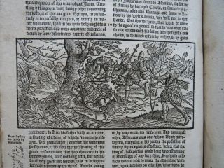 HOLINSHED CHRONICLE 1577 HISTORY BRITAIN ENGLAND IRELAND Black Letter WOODCUTS 8