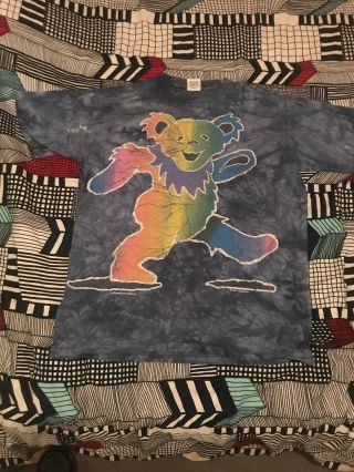 Vintage Grateful Dead 1994 Bear T Shirt Size Large Jerry Garcia