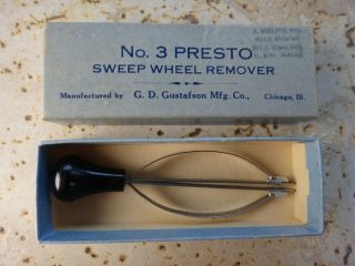 Vintage Presto No.  3 Sweep Wheel Remover