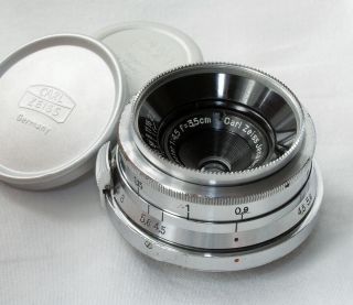 Zeiss Orthometar 35mm/4.  5 For Contax Ii And Iii,  With Caps - Scarce