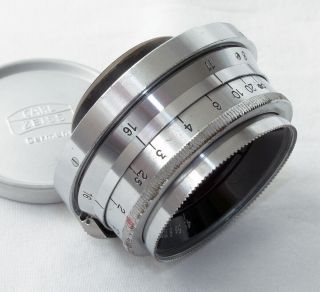 Zeiss Orthometar 35mm/4.  5 for Contax II and III,  with caps - scarce 3