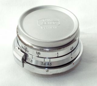 Zeiss Orthometar 35mm/4.  5 for Contax II and III,  with caps - scarce 5