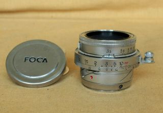 Oplex 35 35/3.  5 35mm French Lens For Foca Rangefinder Camera Cla -