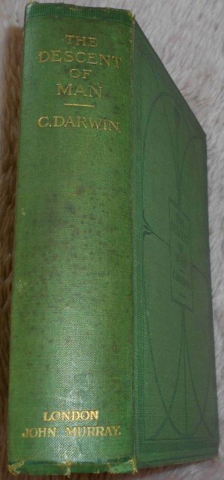1906 Descent of Man & Selection by Charles Darwin Antiquarian Natural History 3