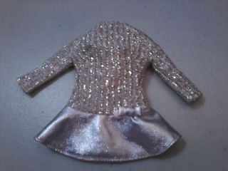 Vintage Barbie Salute To Silver/silver Sparkle Dress 1855 