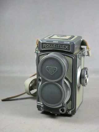 Rolleiflex 4x4 " Gray Baby " Medium Format 127 Camera - Shutter Not