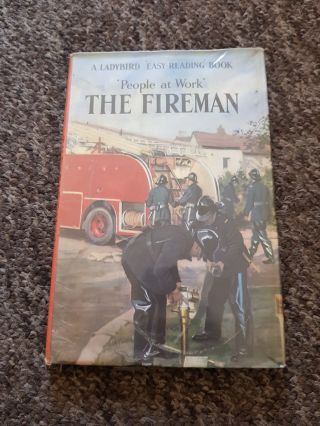 Vintage Ladybird Series 606b People At Work Fireman 1st Edition W Dj