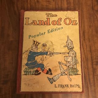 Antique The Land Of Oz - Sequel To Wizard Of Oz Book L Frank Baum 1904 Popular