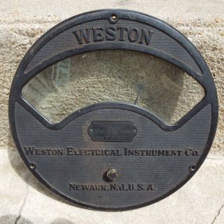 Vintage Weston Electrical Instrument Co Voltmeter Model 57 Faceplate Cover Neat