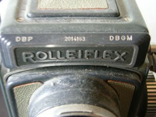 Rolleiflex Franke & Heidecke camera Xenar 1 : 3.  5/60 lens DBP 2014163 Germany 2
