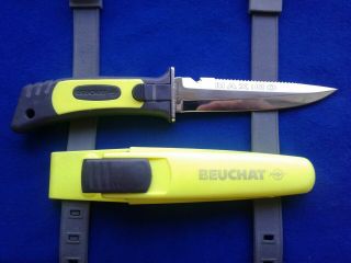 Vintage Beuchat Maximo Dive Knife French Made Scuba Diving Knife