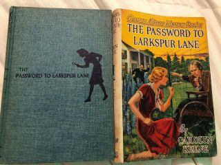 Nancy Drew Larkspur Lane Vintage Blue Tweed Edition / Fine Ws Dj