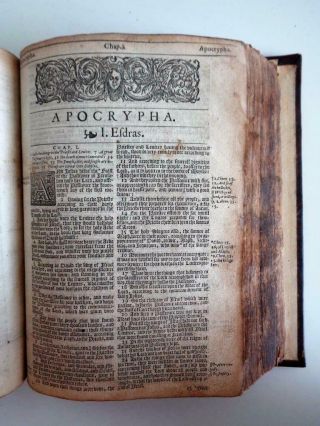 1613 KING JAMES HOLY BIBLE Old Testaments Apocrypha Psalms 10