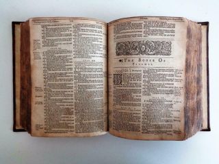 1613 KING JAMES HOLY BIBLE Old Testaments Apocrypha Psalms 8