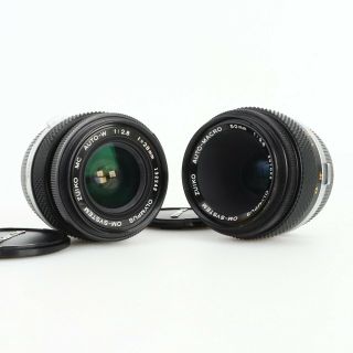 - Olympus Om Zuiko Lenses,  Auto - Macro 50mm F3.  5,  28mm F2.  8 (av)