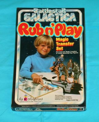 Vintage Battlestar Galactica Rub N 
