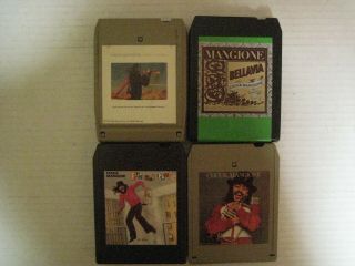 4 Vintage Chuck Mangione 8 Track Tapes - - In