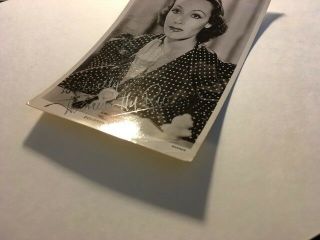Dolores Del Rio Rare Early Vintage Autographed Postcard Flying Down to Rio 6