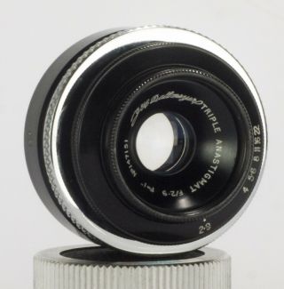EXC Dallmeyer Triple Anastigmat 25mm f/2.  9 c - mount Movie Lens M4/3 BMPCC 4