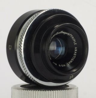 EXC Dallmeyer Triple Anastigmat 25mm f/2.  9 c - mount Movie Lens M4/3 BMPCC 5