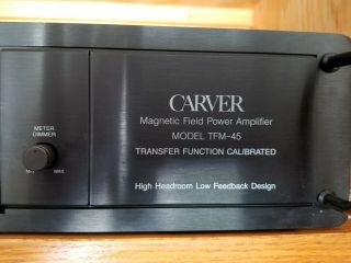 Carver Tfm - 45 Magnetic Field Length Amplifier