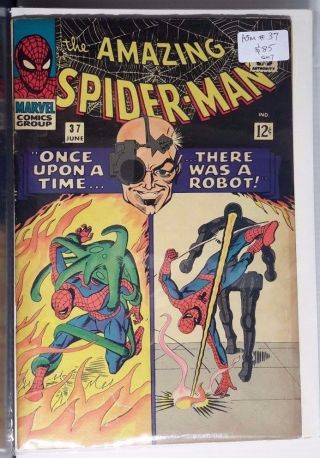 Marvels Vintage The Spider - Man Comic Book Asm 37