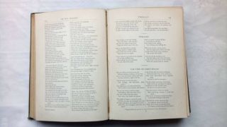 THE POETICAL OF HENRY LONGFELLOW.  WITH NOTES.  ANTIQUE 1891 WITH POEMS 5