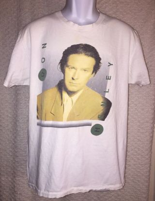 1990 Vintage Don Henley Concert Tour T - Shirt Size Adult Medium,  Spots