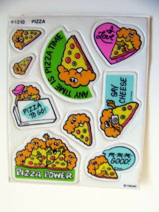 Vintage Trend Puffies Pizza T - 1240 Puffy Sticker Scratch & Sniff Stickers